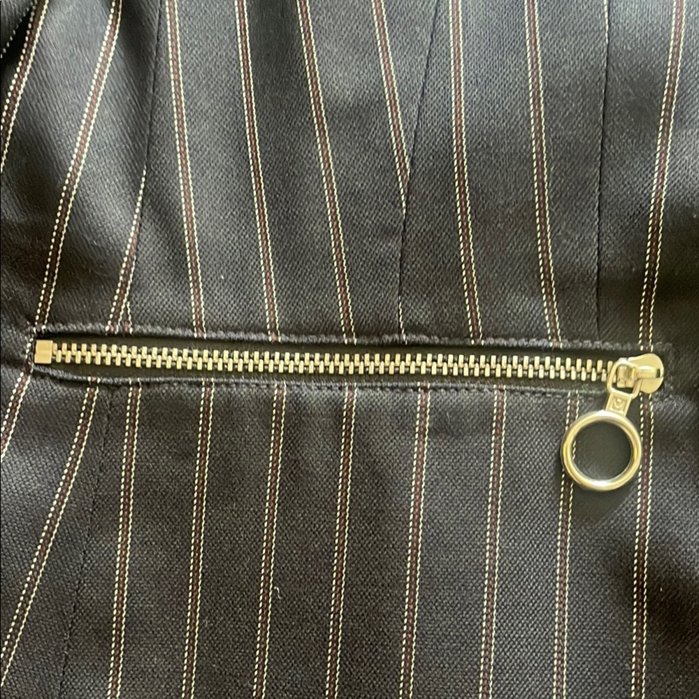 Michael Kors Navy Pinstripe Blazer - Picture 3 of 8